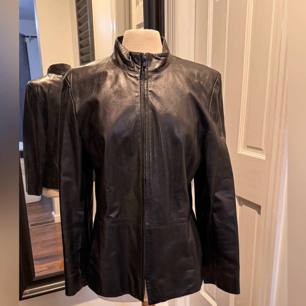 Josephine Chaus Black Leather Jacket